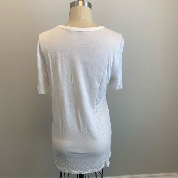 T by Alexander Wang Classic Pocket Tee White - Picture 4 of 10